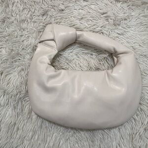 Melie Bianco Alexandra Cream Vegan Top Handle Bag